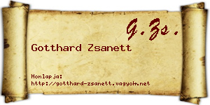 Gotthard Zsanett névjegykártya