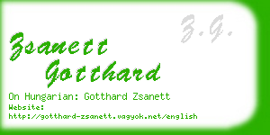 zsanett gotthard business card